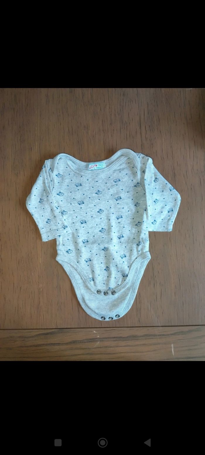 Lot de 4 bodies manches longues garçon taille 3 mois - photo numéro 2