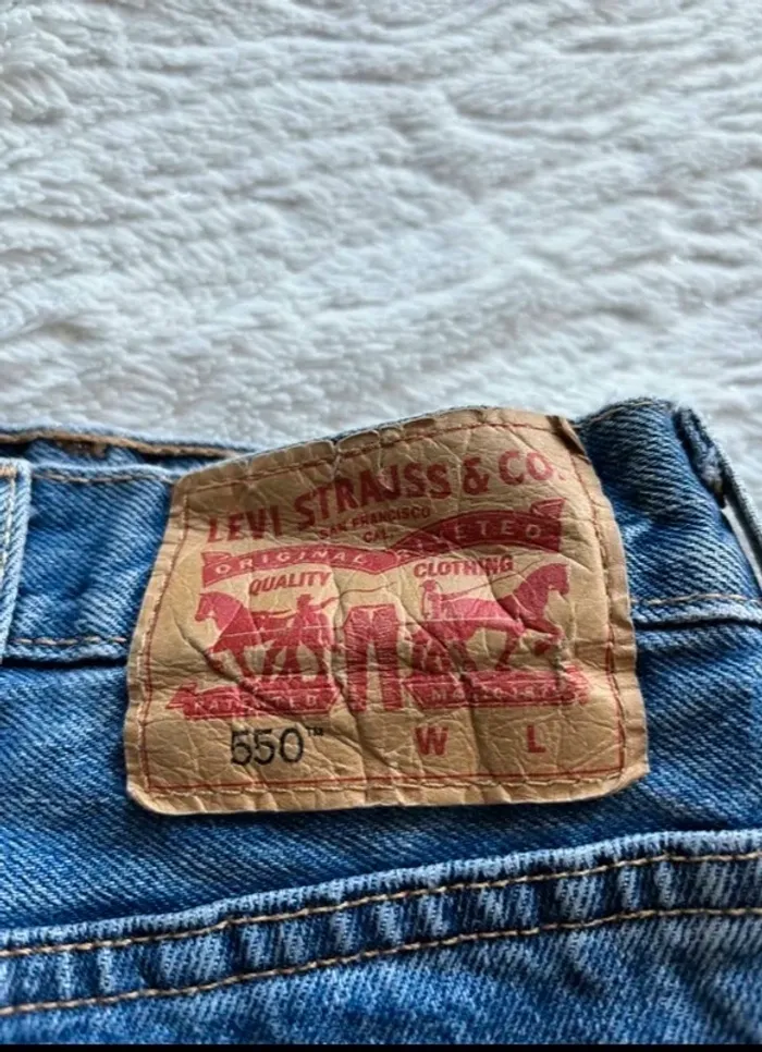Jeans homme Levi’s 550 Relaxed fit droit large W44 (54/3XL) bleu classique y2k 2000s - photo numéro 2