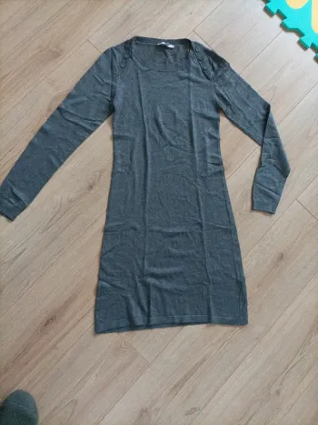 Robe pull gris