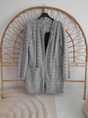 Jolie veste blazer gris chiné taille M