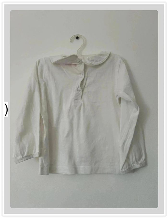 Teeshirt col Claudine blanc, tissaia - photo numéro 4