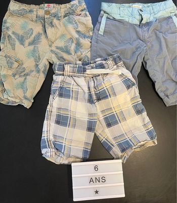 Lot de 3 shorts 6 ans
