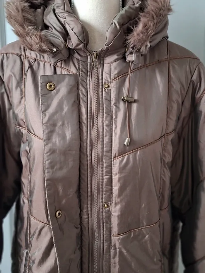Fiorella di verdi,manteau doudoune marron, T 46 - photo numéro 6