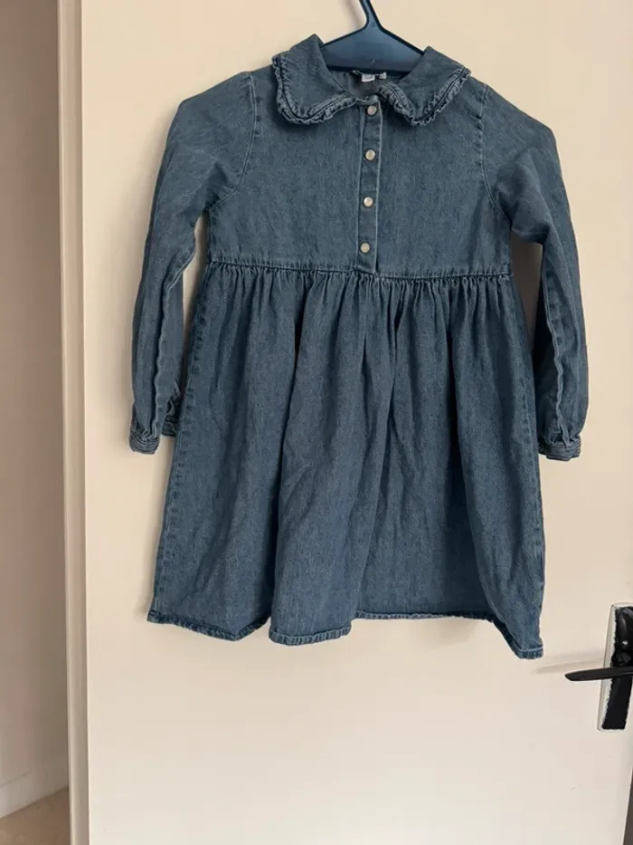 Robe en jean bleu fille - photo numéro 5