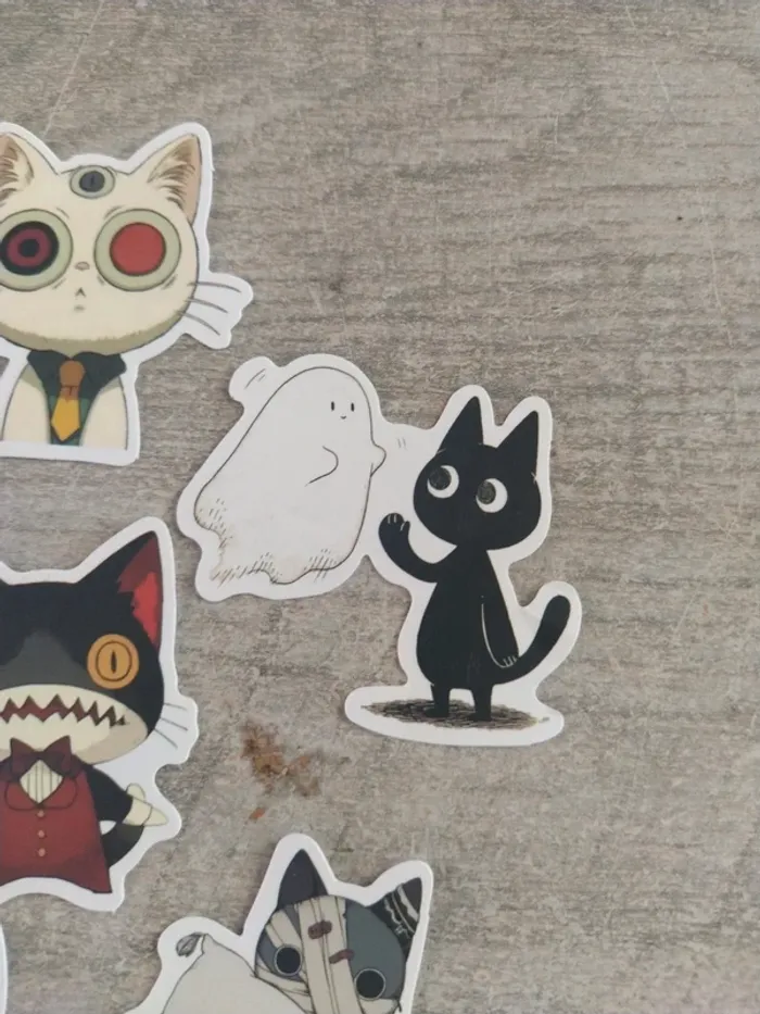 Lot de stickers motif chat (lot A) - photo numéro 8