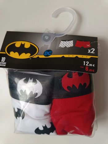 Lot de deux boxers Batman 10 ans