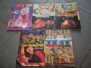 Lot de 5 livres de la collection superscope