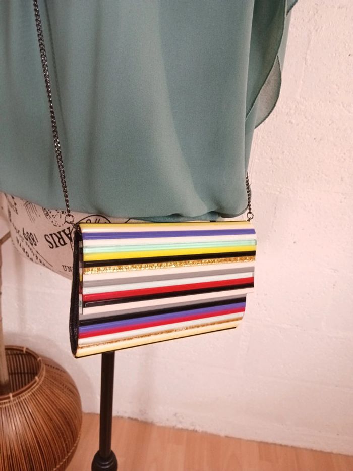 🍀 Blouse vert/ turquoise fluide taille M - photo numéro 11