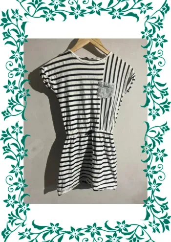 Robe marinière brillante 10 ans