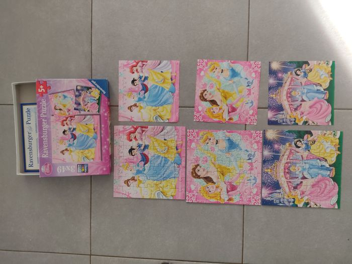 Puzzle Princesse Disney (boite de 3 puzzles)