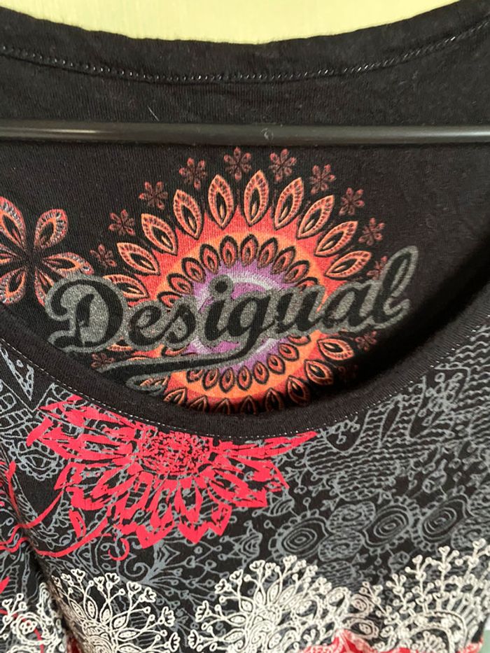 Robe Desigual rouge / noir Taille M - photo numéro 6