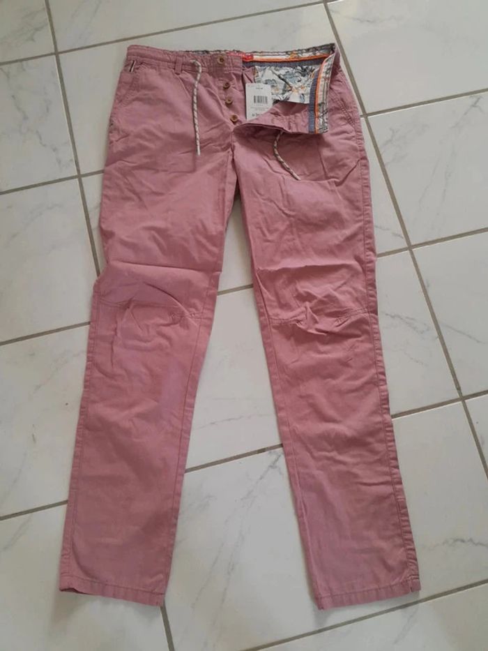 Pantalon été vieux rose chic T44 - photo numéro 3