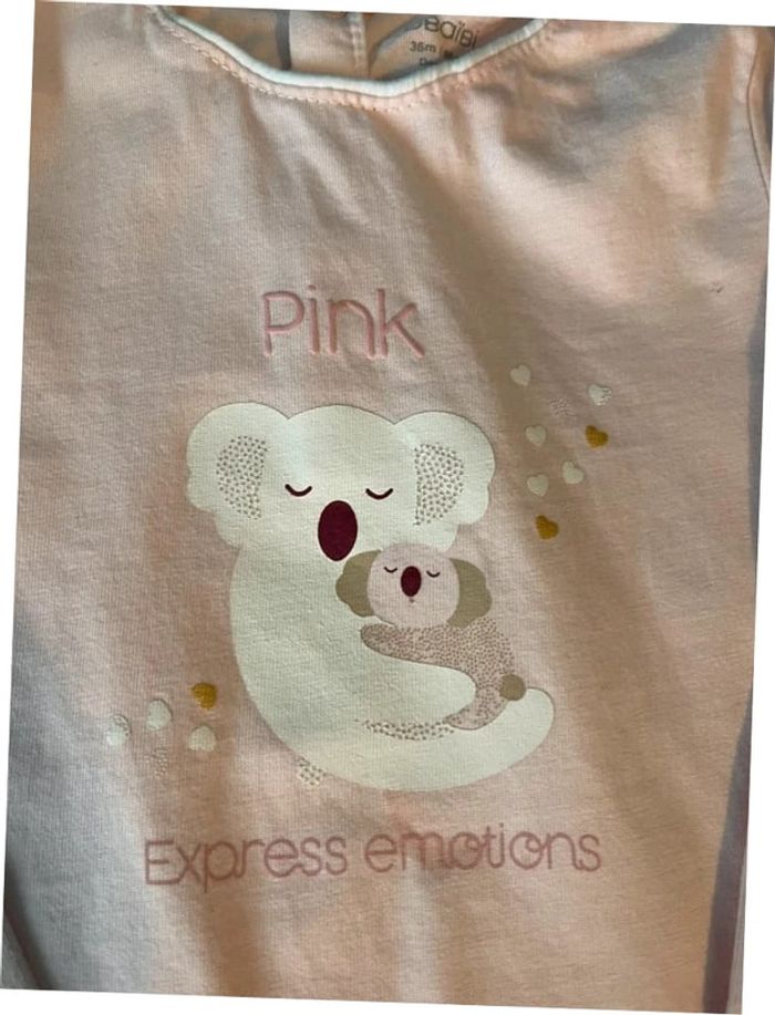 Joli t-shirt manches longues fille 36 mois obaïbi - photo numéro 2