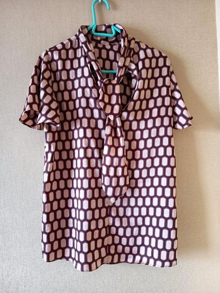 Tunique manches courtes. Marque Zara woman (961). - photo numéro 2