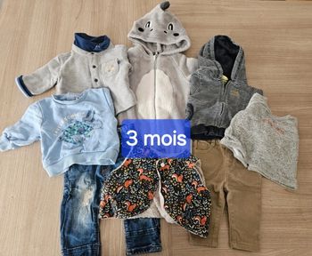 Lots vêtements bébé garçon 3 mois
