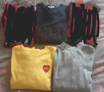 Lots de 4 sweats