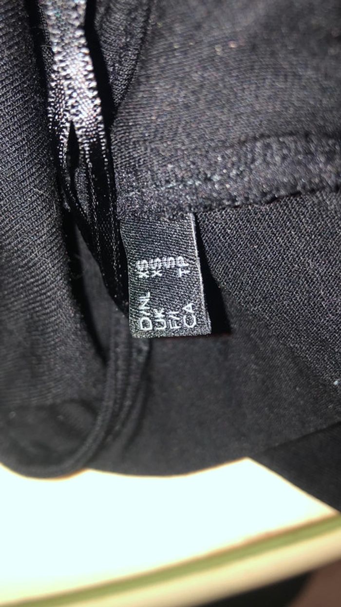 T-shirt taille 36T- habillé noir Mexx drapé - photo numéro 2