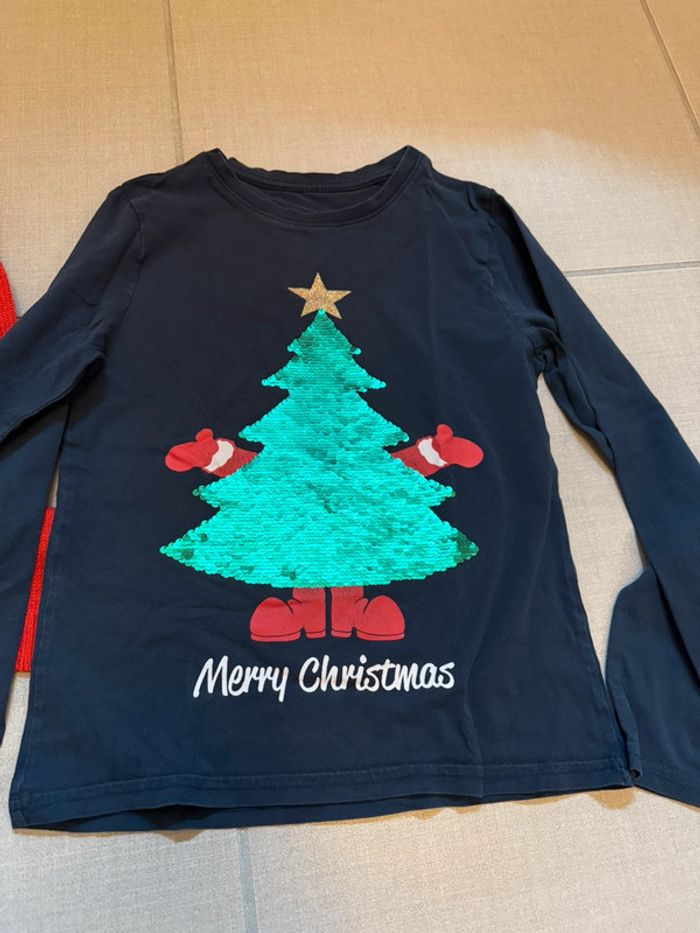 Pull Noël et teeshirts manches longues Noël sequins magiques Kiabi garçon 10 ans - photo numéro 4