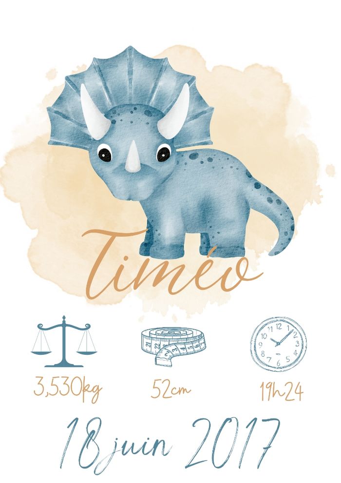 affiche naissance personnalisé - photo numéro 2