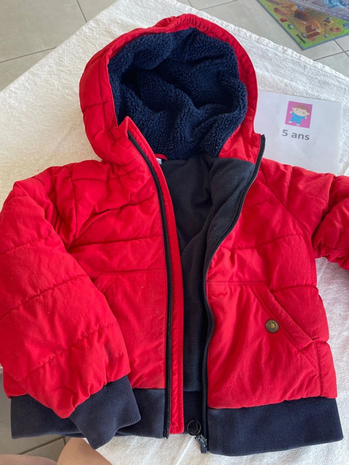 Manteau chaud, petit bateau cinq ans - photo numéro 3