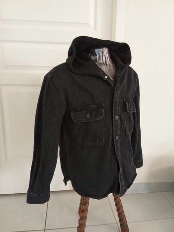 Veste en jeans noire