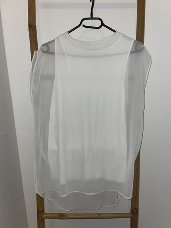 Débardeur blouse sans manches classe blanc Parfois
