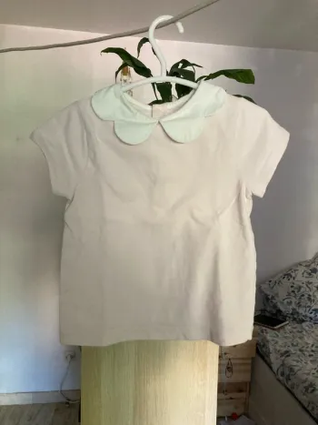 T-shirt col fleurs Jacadi, 3 ans