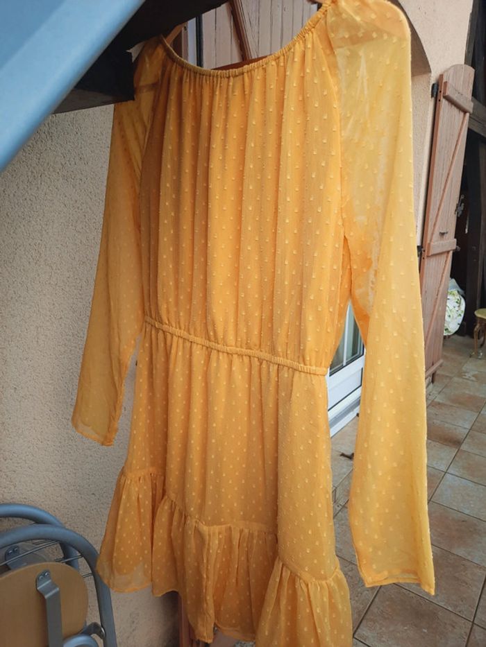 Robe divided jaune 40 - photo numéro 4