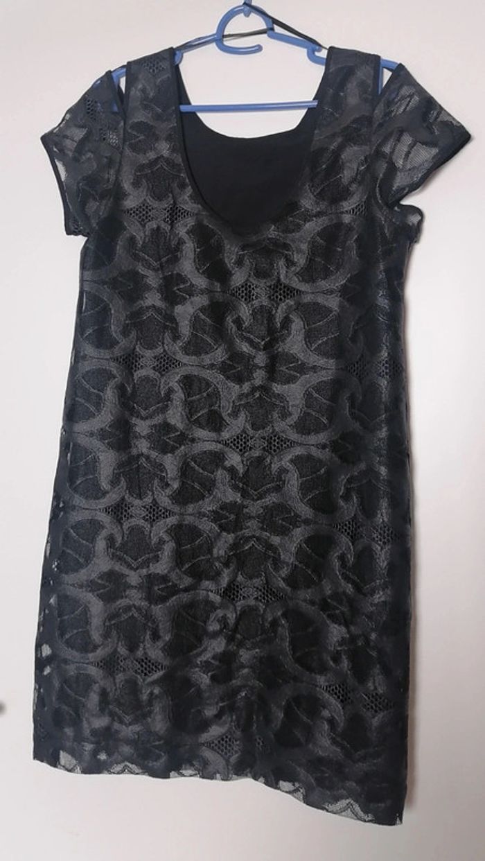 Robe courte fluide légère noir brillant Taille S Cop Copine - photo numéro 9