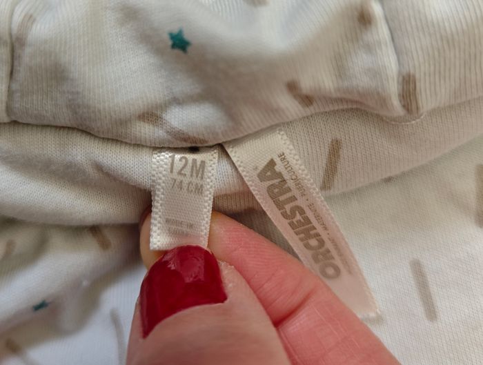 12  mois  (74 cm) - combipilote en peluche à capuche (Orchestra) - photo numéro 4