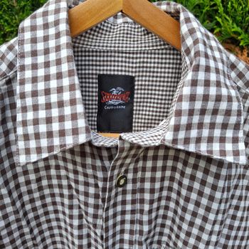 Chemise Homme Stockerpoint À carreau Noir et Blanc