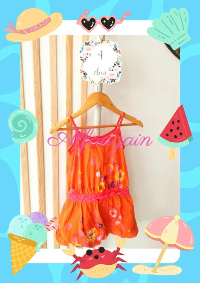 Robe catimini field of flowers 4ans