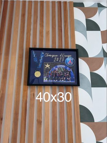 Cadre médaille league des champions PSG 2025