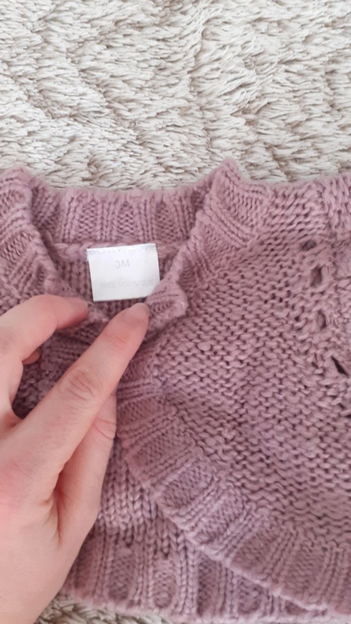 Lot de 4 pulls/gilets 3 mois - photo numéro 9