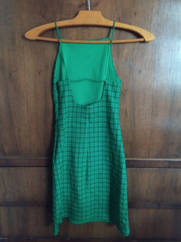 💚 Robe Vichy Vert Vif Jennyfer - Dos Nu - 10 ans - photo numéro 7