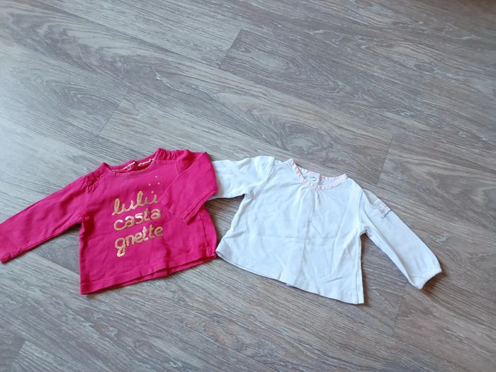 Lot 2 t-shirt lulu castagnette 3 mois