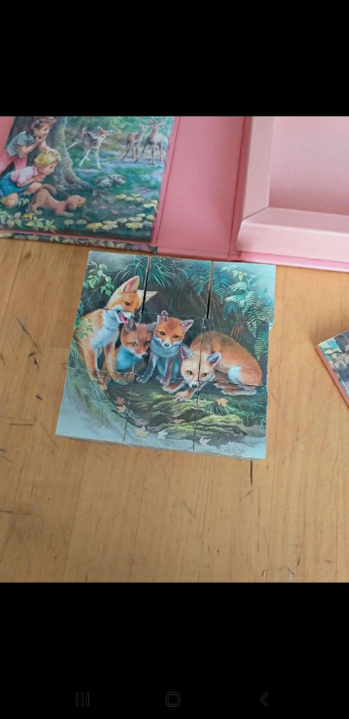 Coffret Martine. Livre cartonne et cubes puzzle bois - photo numéro 6