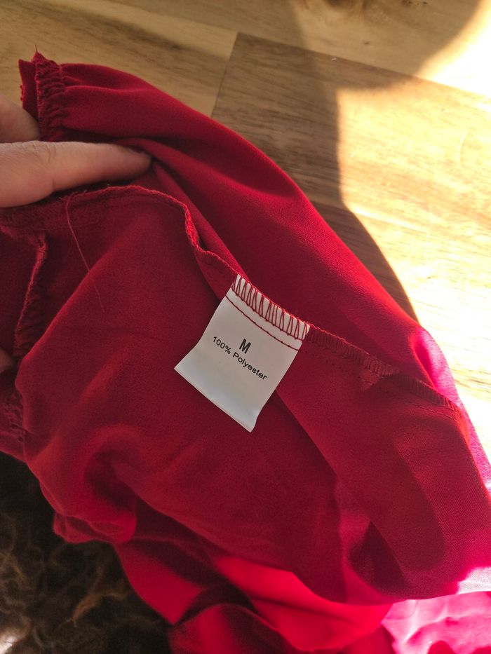 Robe costume medieval rouge femme - photo numéro 4