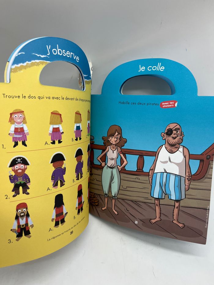 Livre d’activité Magazine Ma valise à jeux spécial  Pirate avec crayon Neuf - photo numéro 2