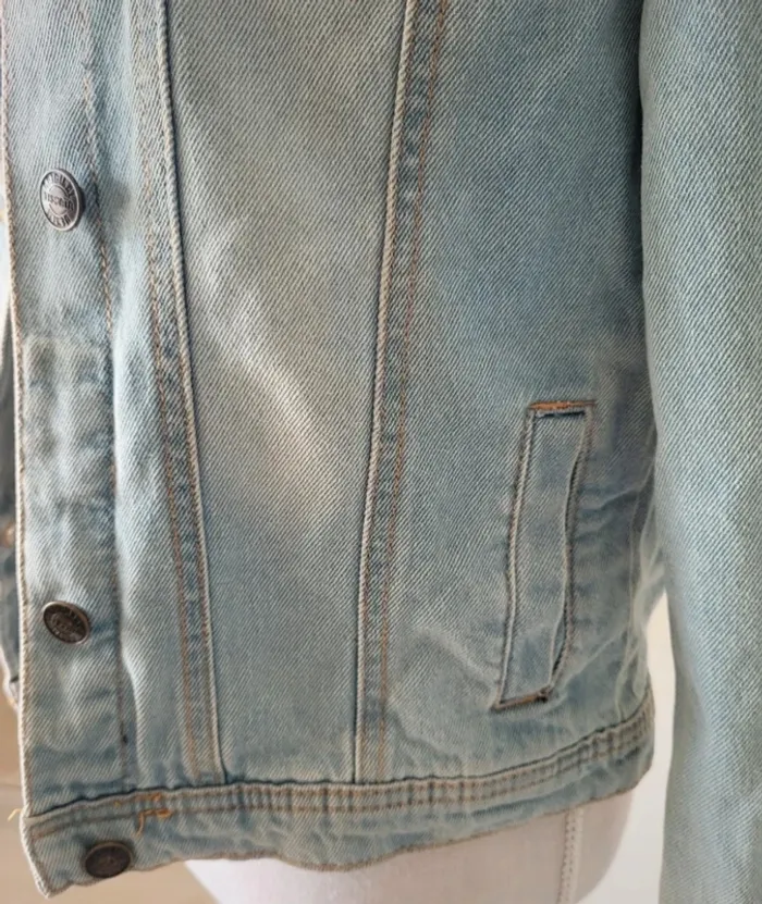 Veste en jean bleue claire Tissaia Taille 14ans - photo numéro 4
