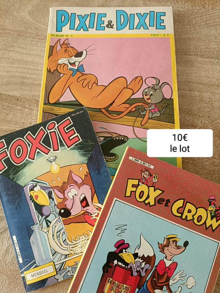 3 BD Pixie et Dixie / Foxie / Fox et Crow années 80