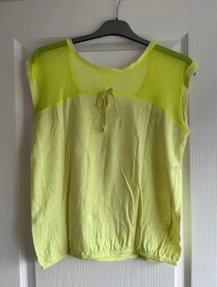 Tee-shirt jaune fluo - photo numéro 4