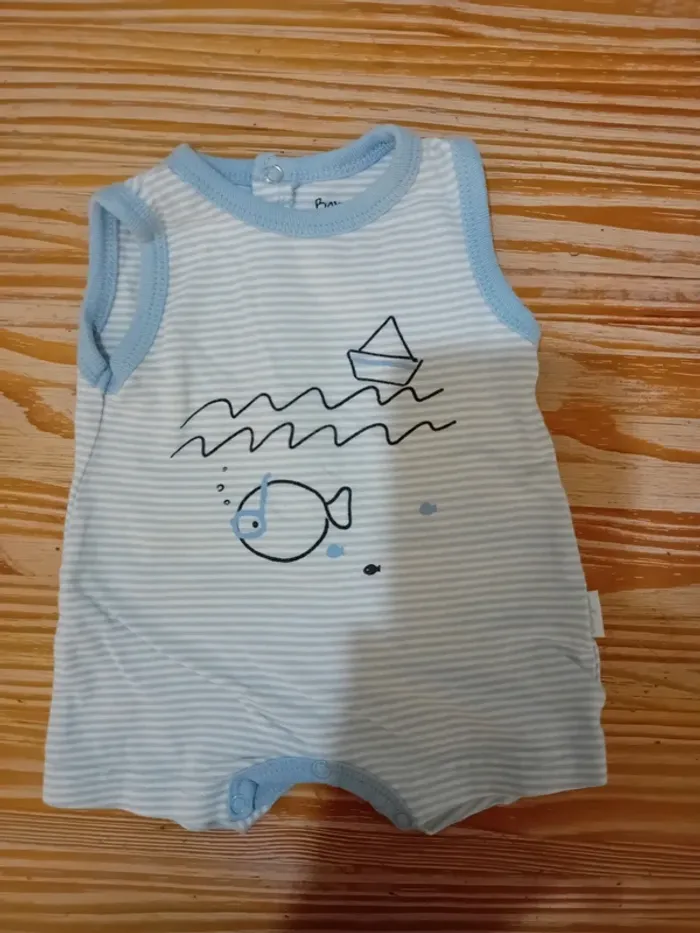 Lot de vêtements barboteuse bébé en coton Babybol - photo numéro 5