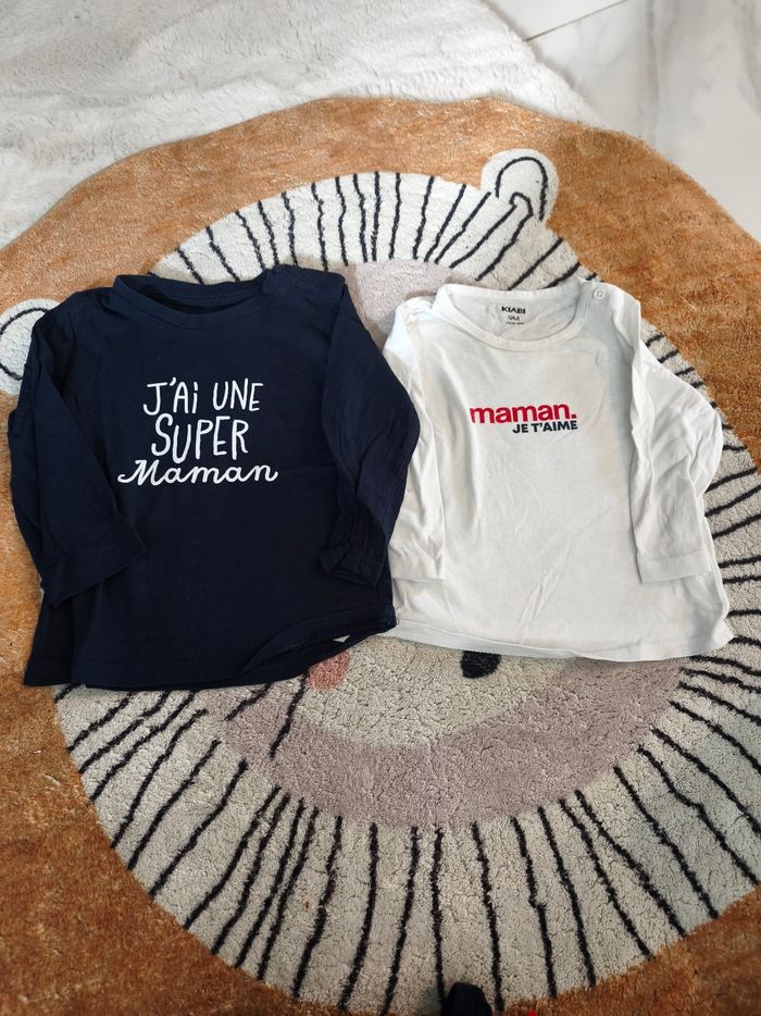 Tee shirt manche longue garcon 9 mois - photo numéro 2