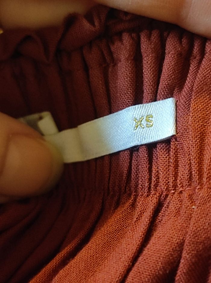 Jupe longue rouge brique taille XS - photo numéro 5