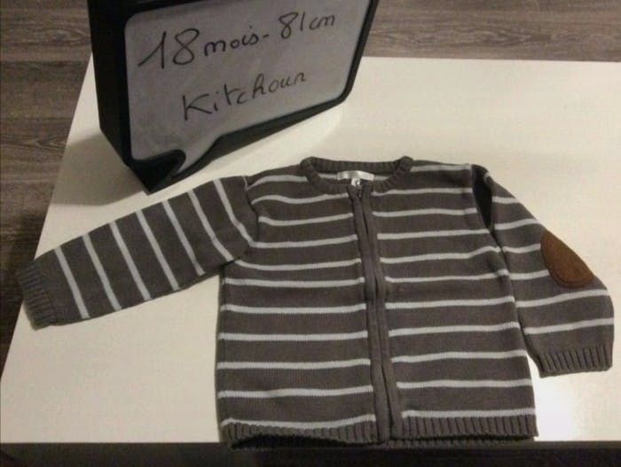 Gilet Kitchoun marron/gris