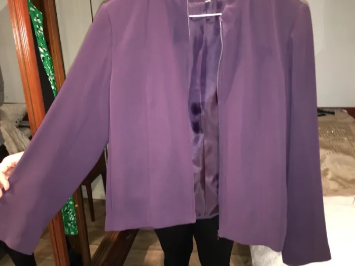 Ensemble robe et veste violet - photo numéro 4