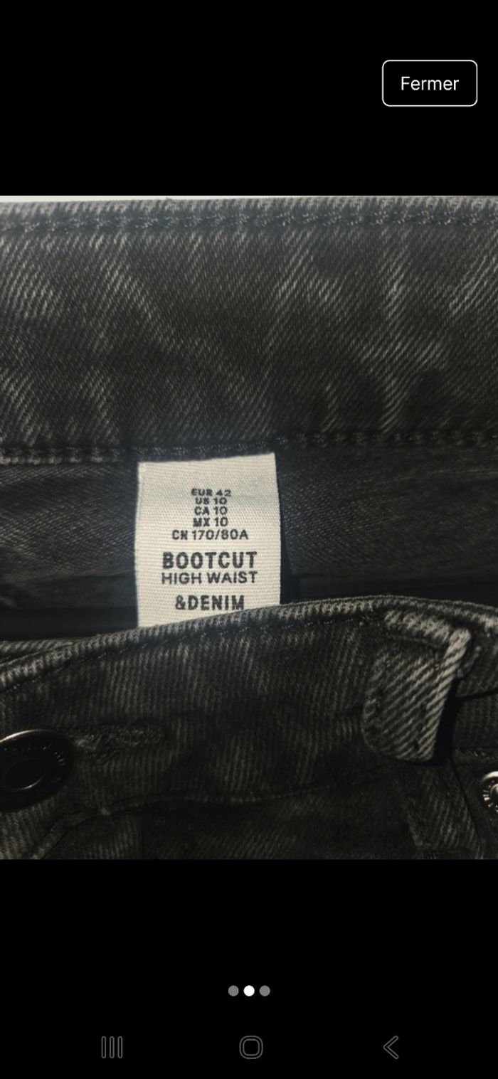 Jean bootcut noir - photo numéro 2