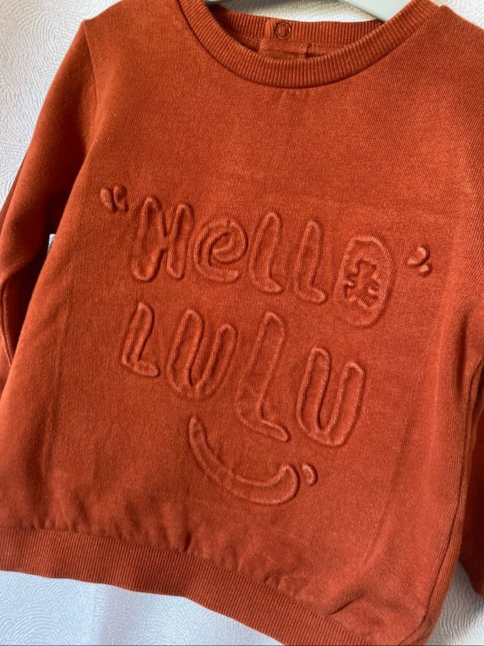Pull sweat brique chaud 2 ans lulu castagnette - photo numéro 2