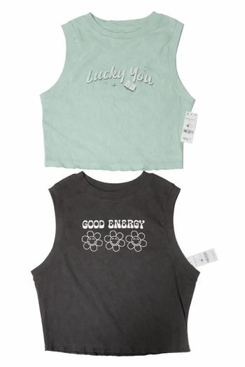🌿 Lot 2 débardeurs crop – Taille S – Neufs avec étiquette 🌿